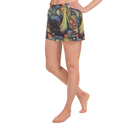 Women’s Athletic Shorts - Cosmic Scream