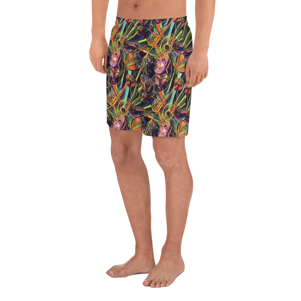 Men's Athletic Shorts - Psychedelic Deep Space