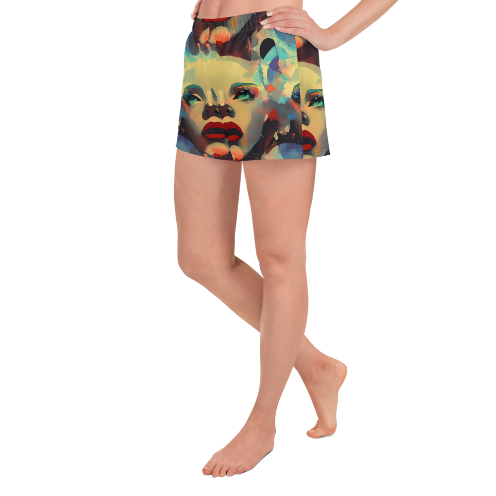Women’s Athletic Shorts - Astral Reflections