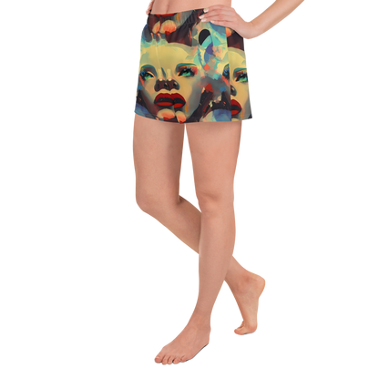 Women’s Athletic Shorts - Astral Reflections