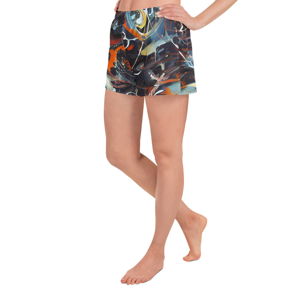 Athletic Shorts - Neo-Splash Labyrinth