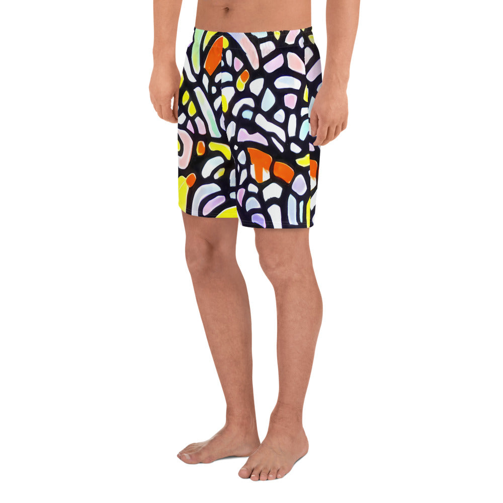 Men's Athletic Shorts - Cubist Carousel