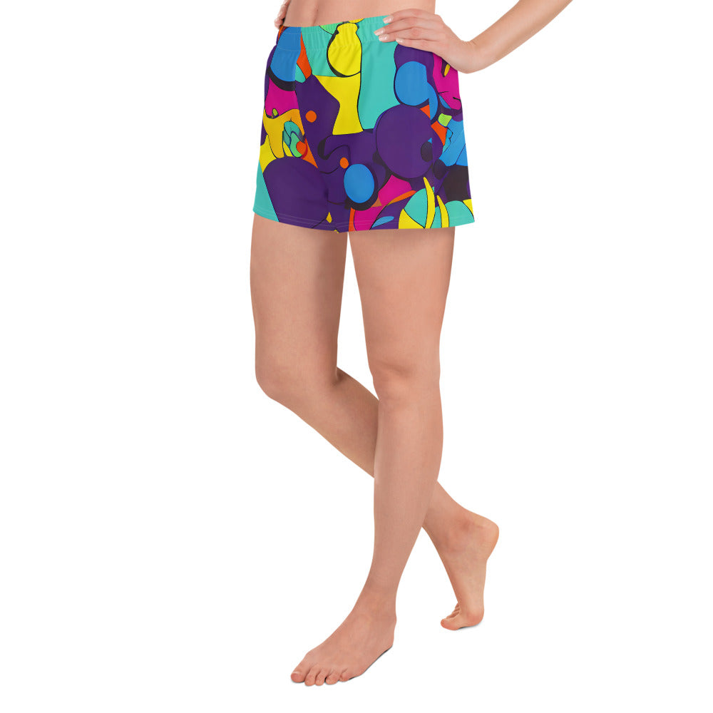 Women’s Athletic Shorts - Psychedelic Harmony