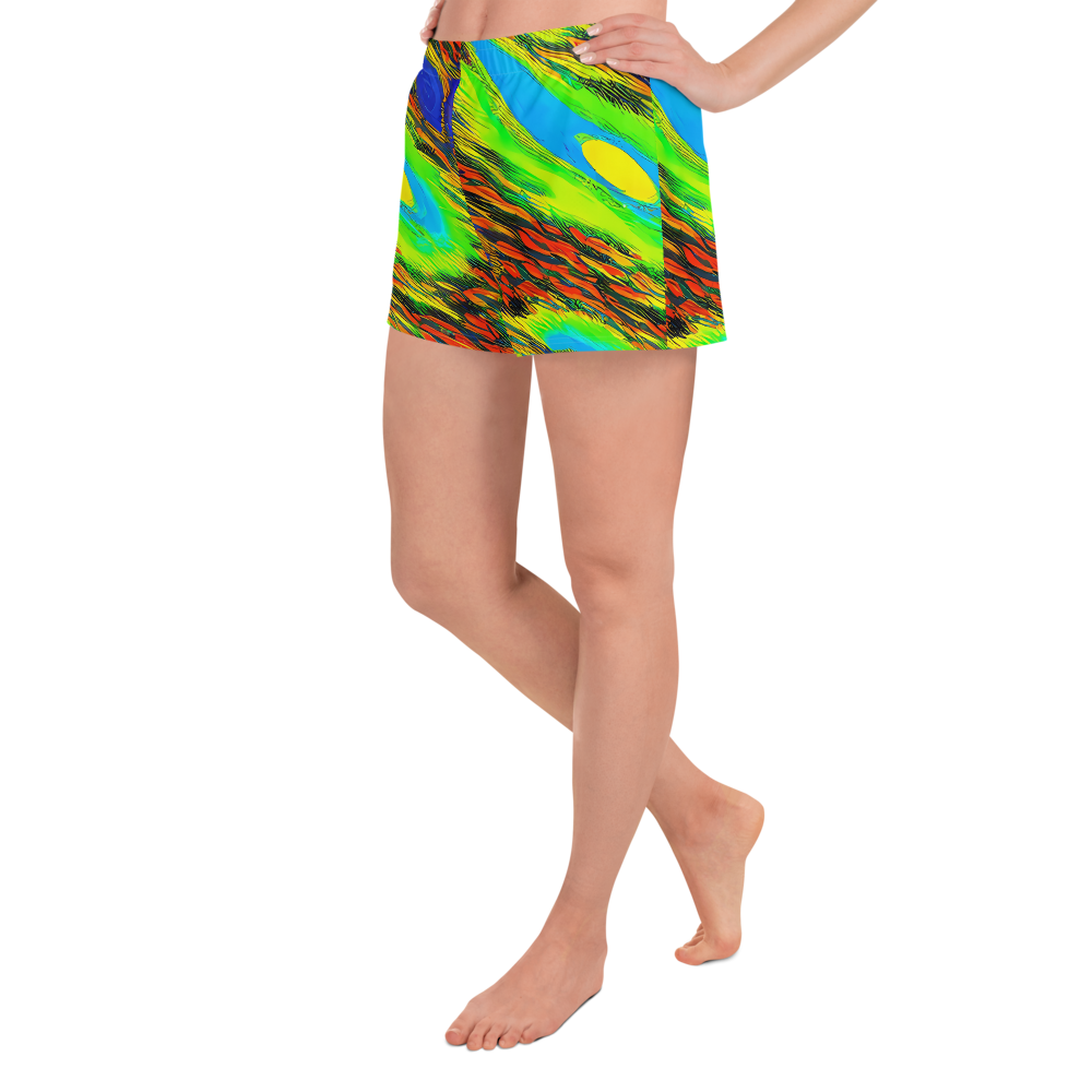 Women’s Athletic Shorts - Hodgkin's Blaze