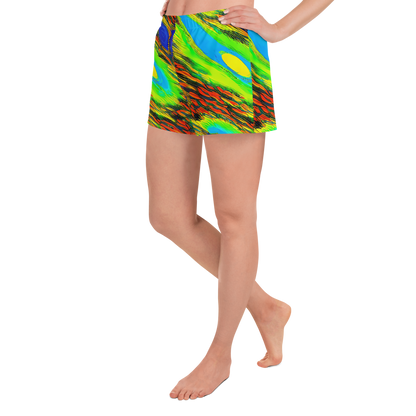 Women’s Athletic Shorts - Hodgkin's Blaze