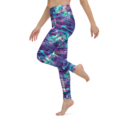 Yoga Leggings - Synthwave Surge