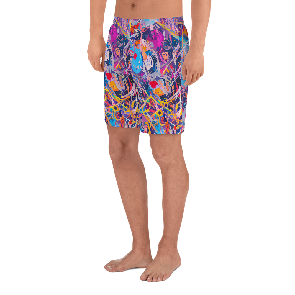 Men's Athletic Shorts - Vibrant Fusion