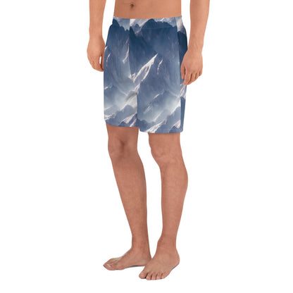 Men's Athletic Shorts - Misty Pinnacles