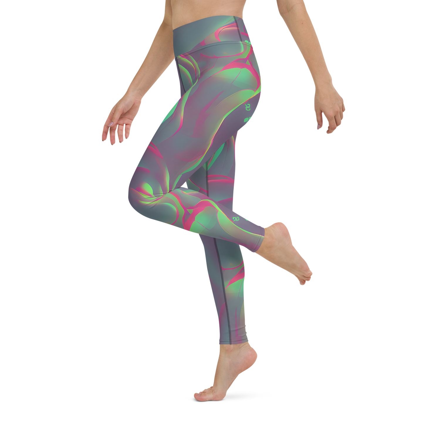 Yoga Leggings - Neon Whisper