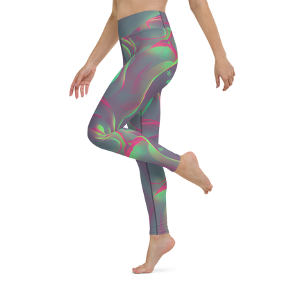 Yoga Leggings - Neon Whisper