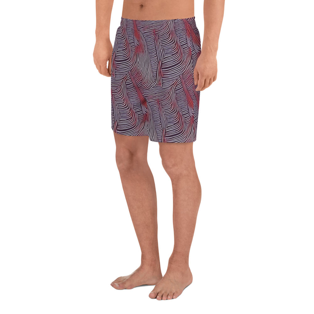 Men's Athletic Shorts - Nebula Waves