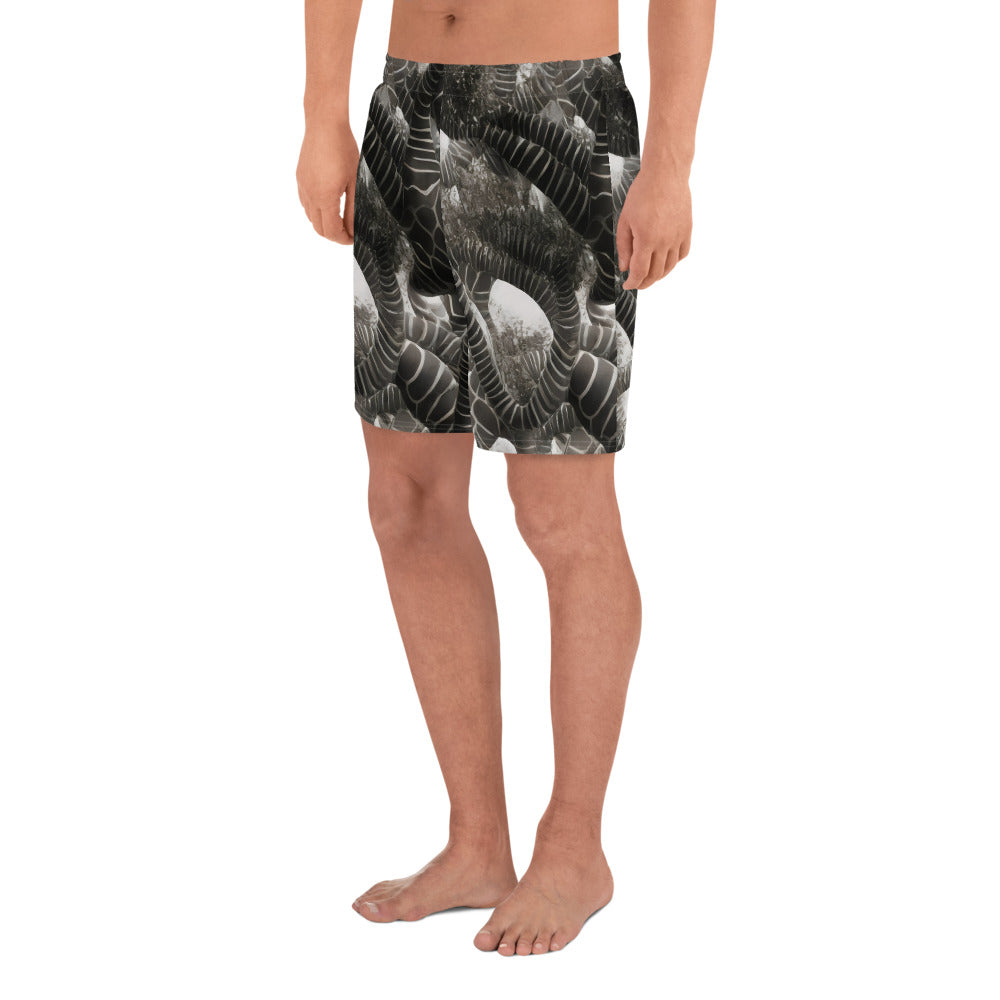 Men's Athletic Shorts - Serpent Symphony