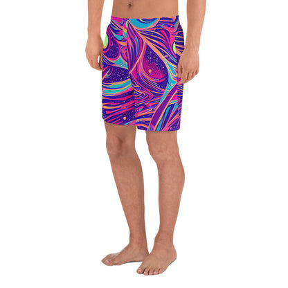 Men's Athletic Shorts - Nebula Noodles