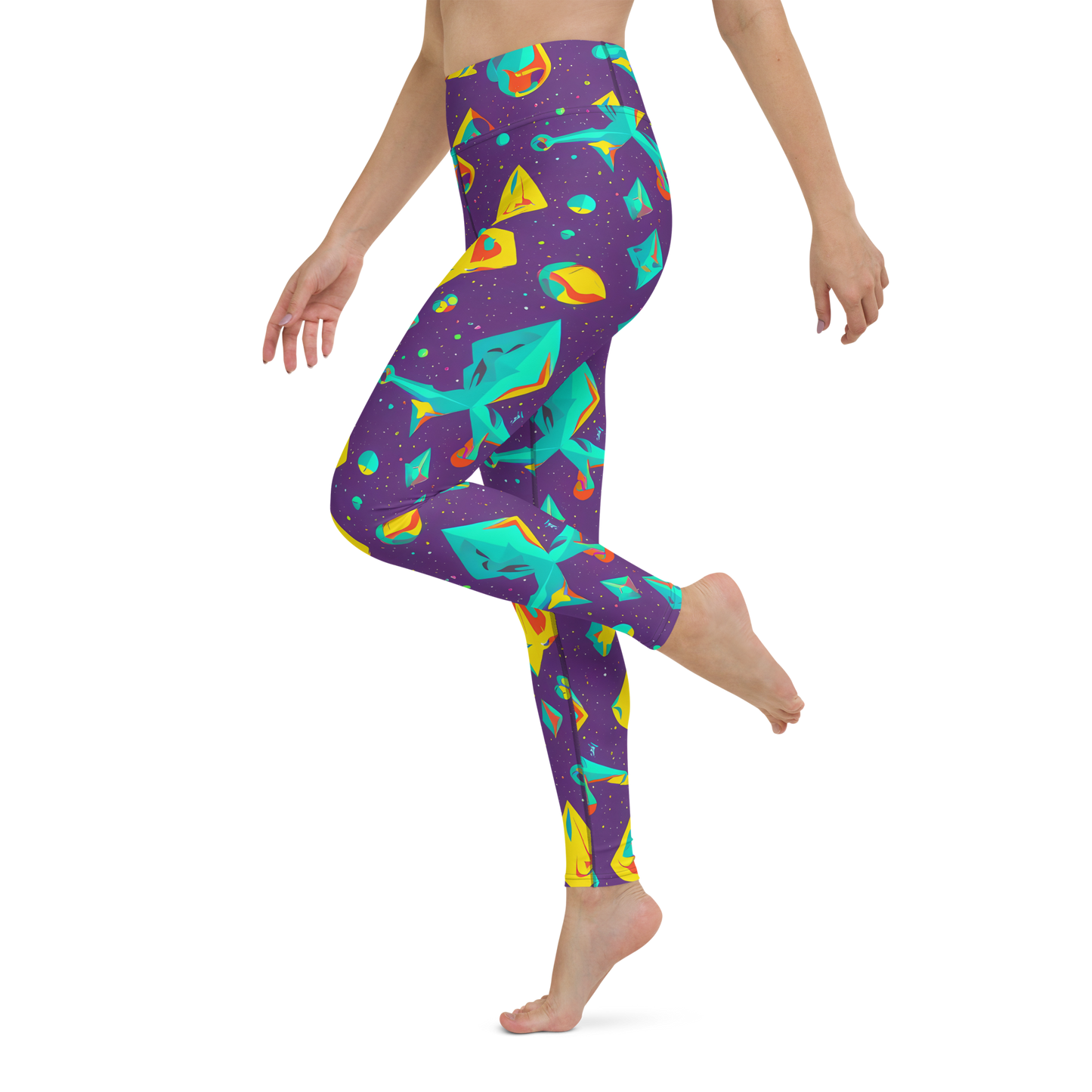 Yoga Leggings - Cascading Prism