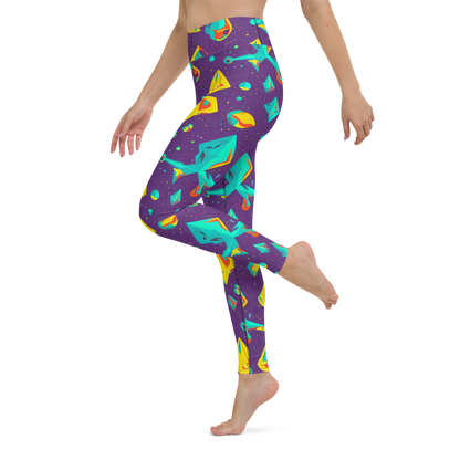 Yoga Leggings - Cascading Prism