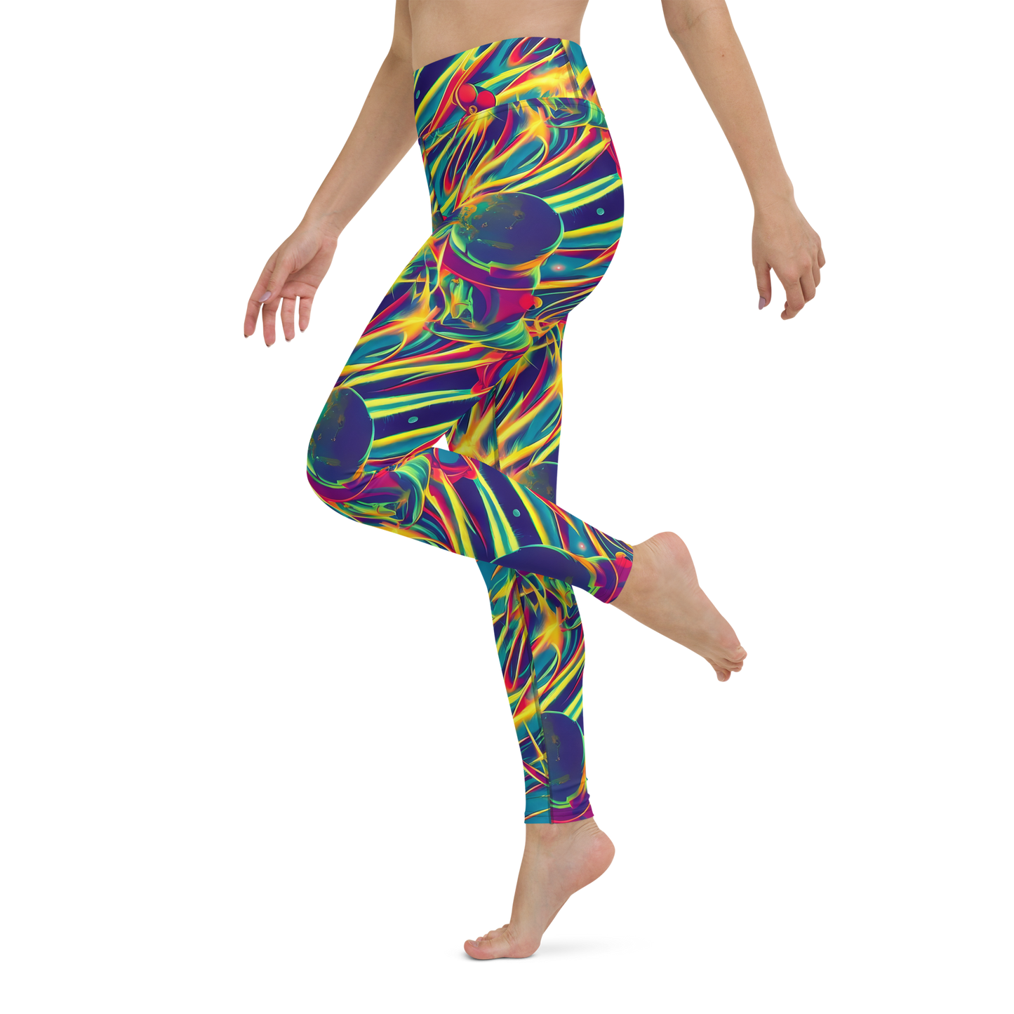 Yoga Leggings - Cosmic Inferno