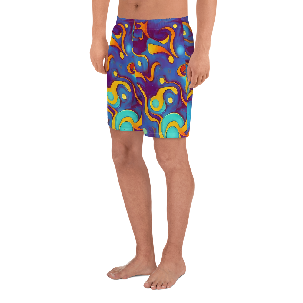 Men's Athletic Shorts - Pelton Swirl