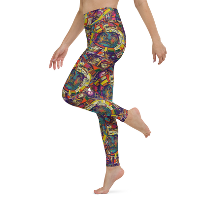 Yoga Leggings - Cosmic Collage