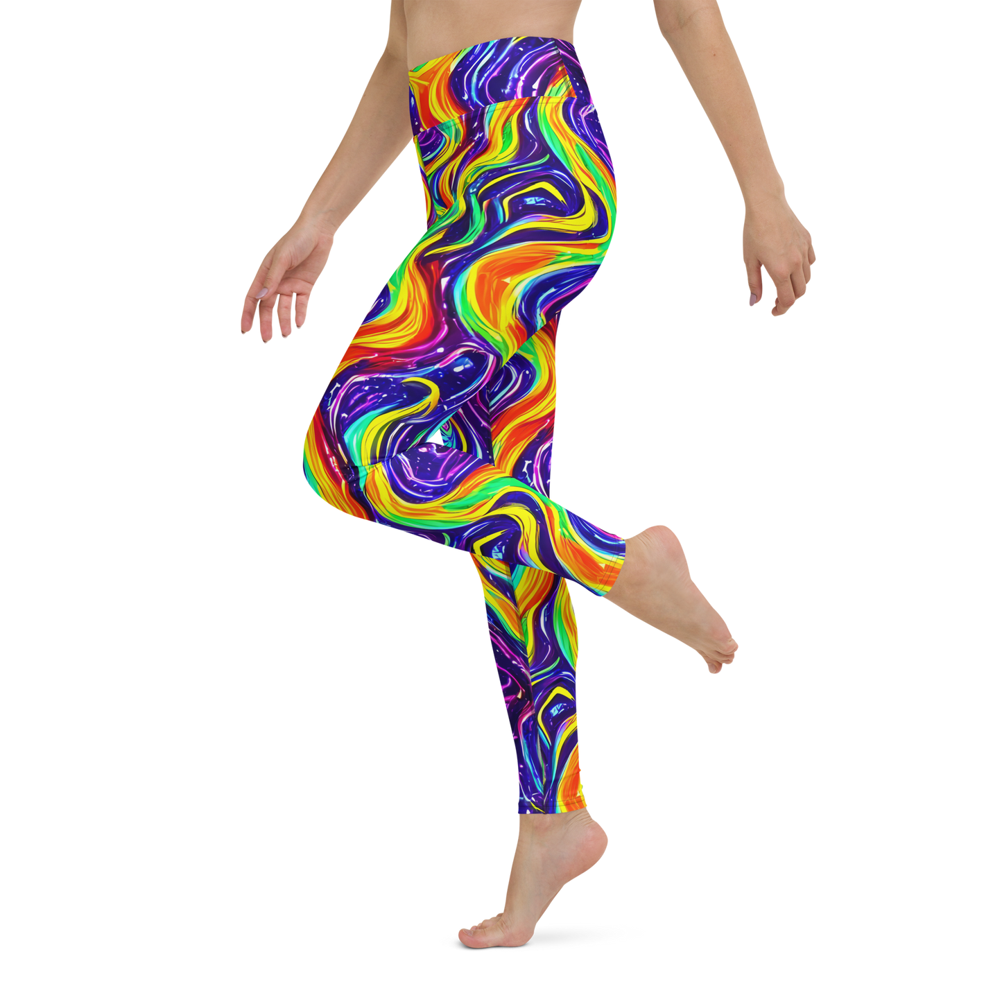 Yoga Leggings - Galactic Flames