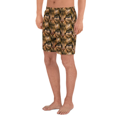 Athletic Long Shorts - Feline Whisper