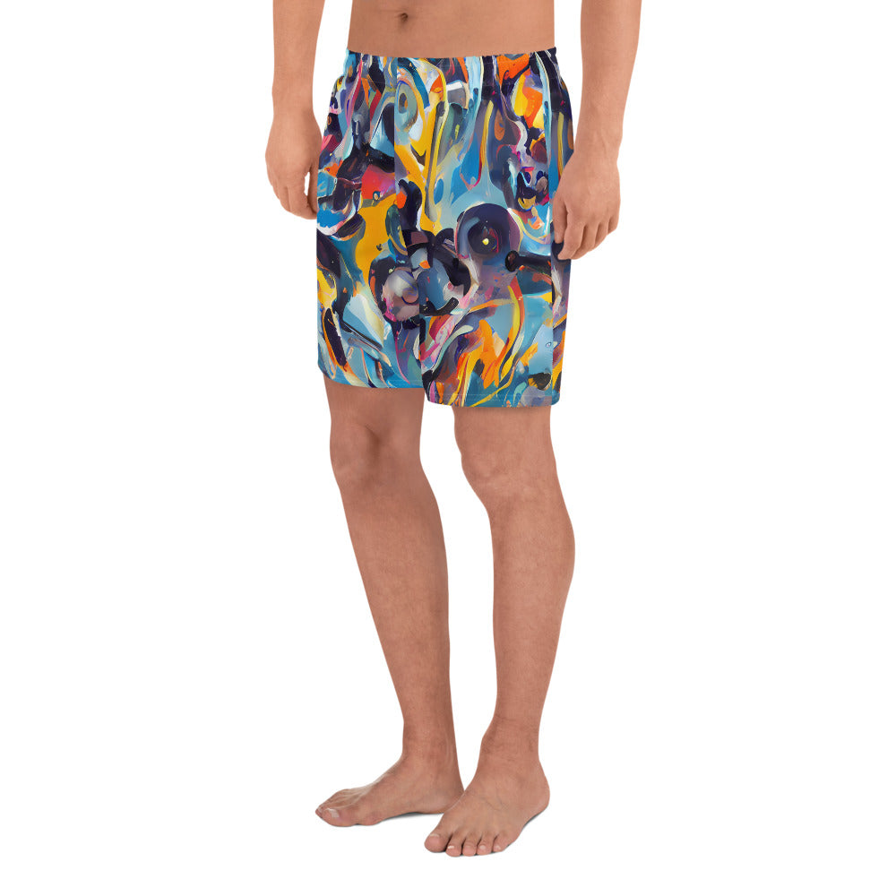 Men's Athletic Shorts - Vivid Whirl