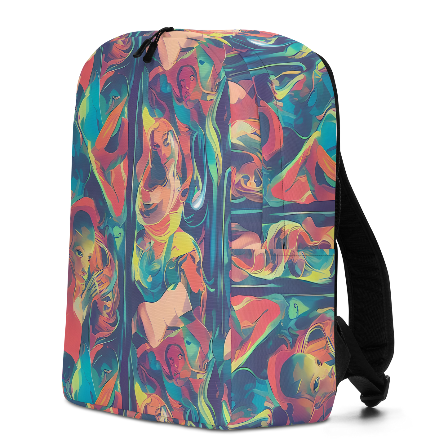 Minimalist Backpack - Neon Aurora