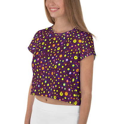 Women's Crop Tee - Cosmic Dotscape