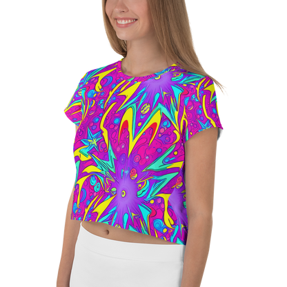 Women's Crop Tee - Nebula Radiance