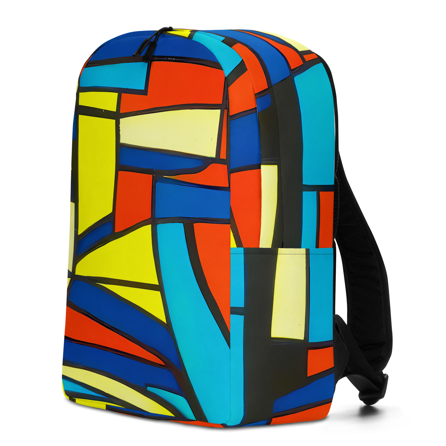 Minimalist Backpack - Neon Fractals