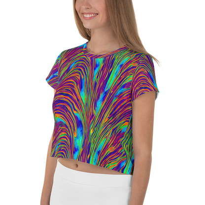Women's Crop Tee - Lux Waves