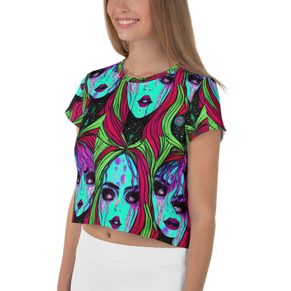 Women's Crop Tee - Luminous Nightfall