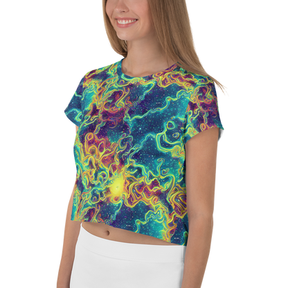 Women's Crop Tee - Echoed Pulses