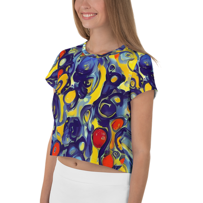 Women's Crop Tee - Dynamic Doodles