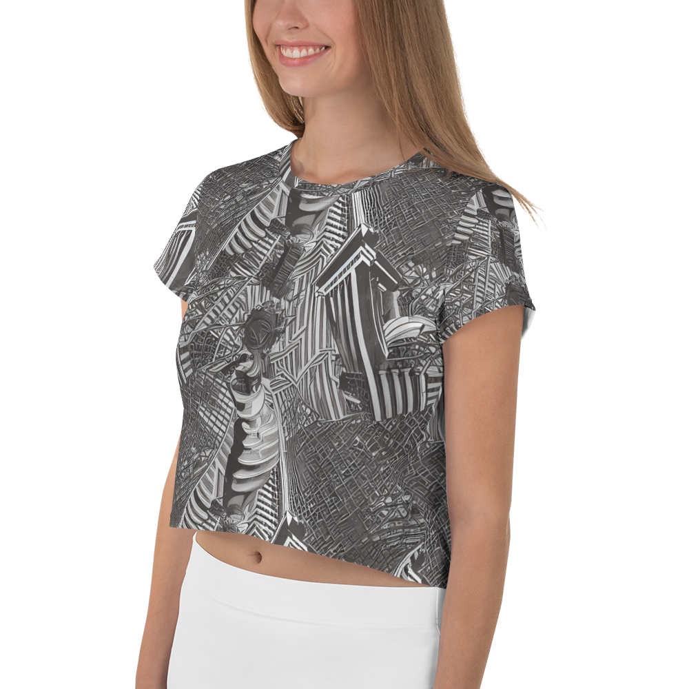 Women's Crop Tee - Piranesi's Web