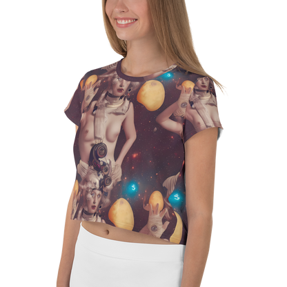 Women's Crop Tee - Nebula Siren