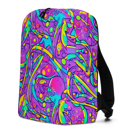 Minimalist Backpack - Neon Galaxy Whirl