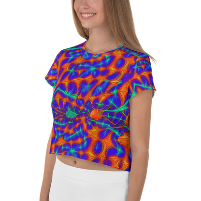 Women's Crop Tee - Nebula Tides