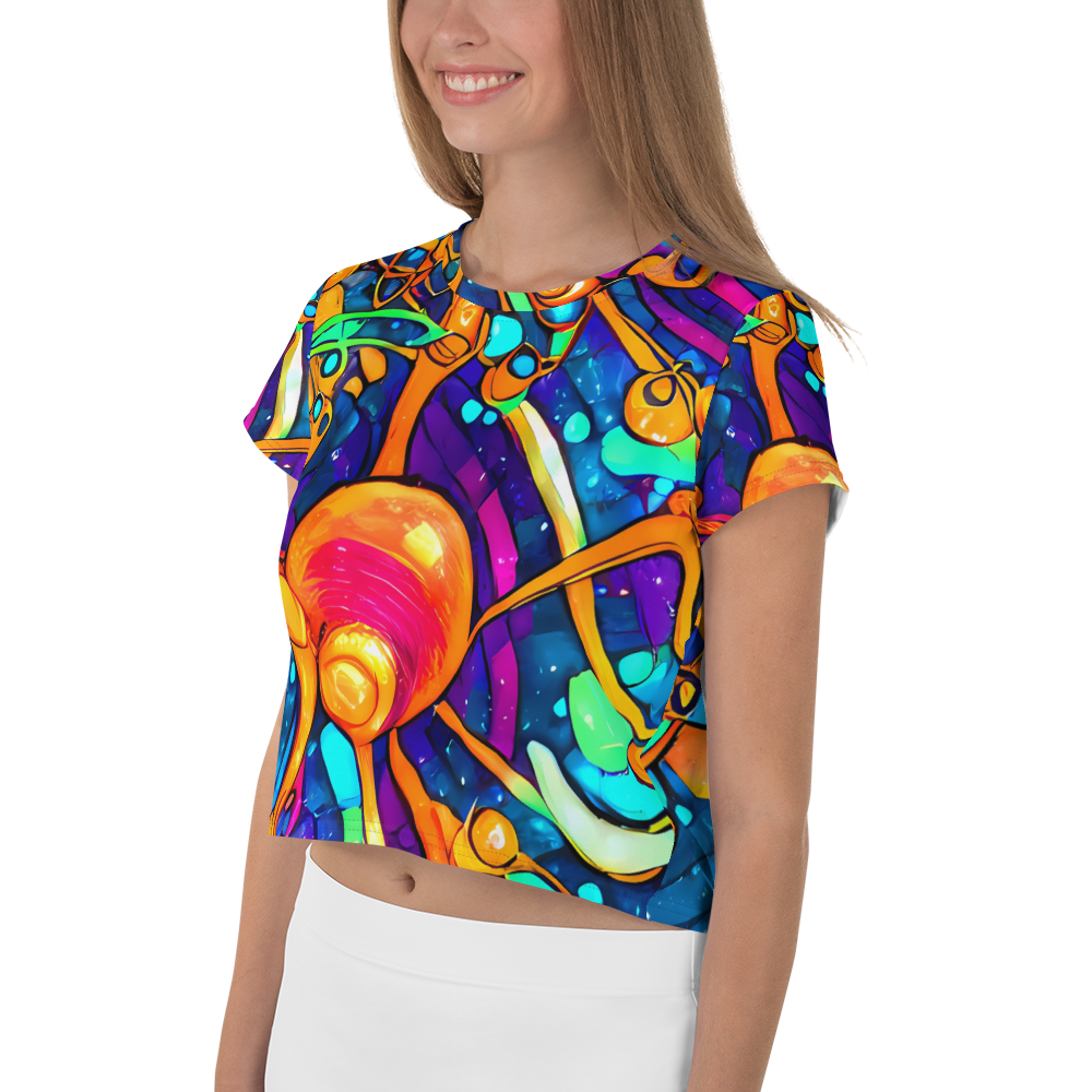 Women's Crop Tee - Iridescent Nebula