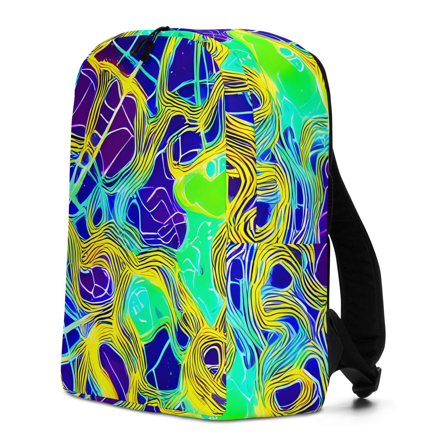 Minimalist Backpack - Neon Jungle Rhapsody