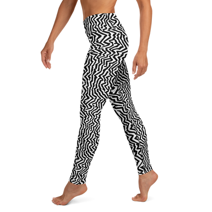 Yoga Leggings - Static Swirl