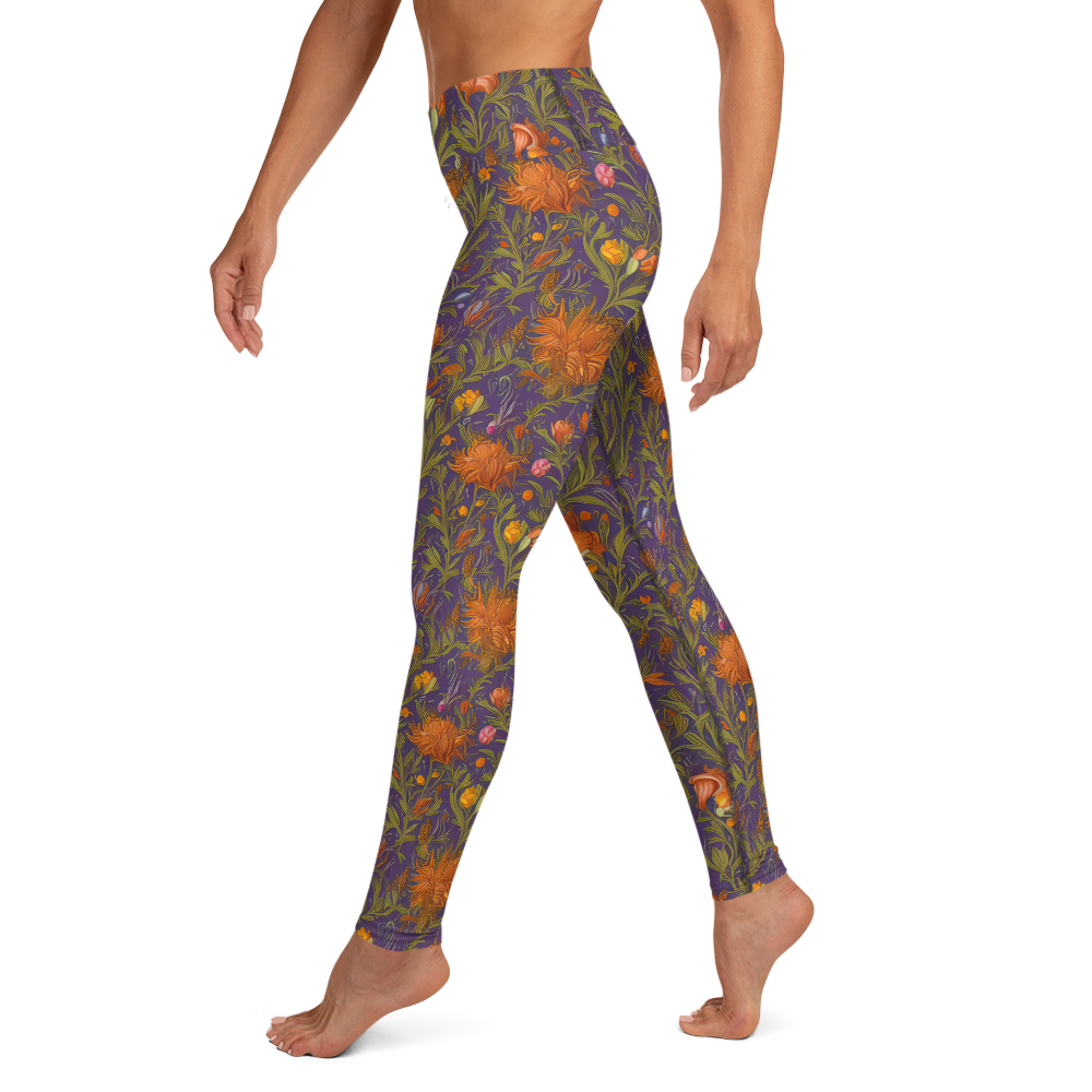 Yoga Leggings - Botanical Nebula