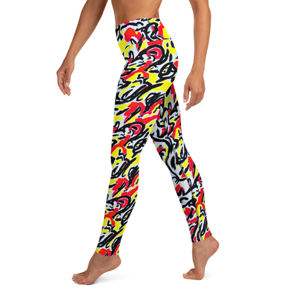 Yoga Leggings - Cosmic Brushstrokes