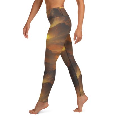 Yoga Leggings - Sunset Shores