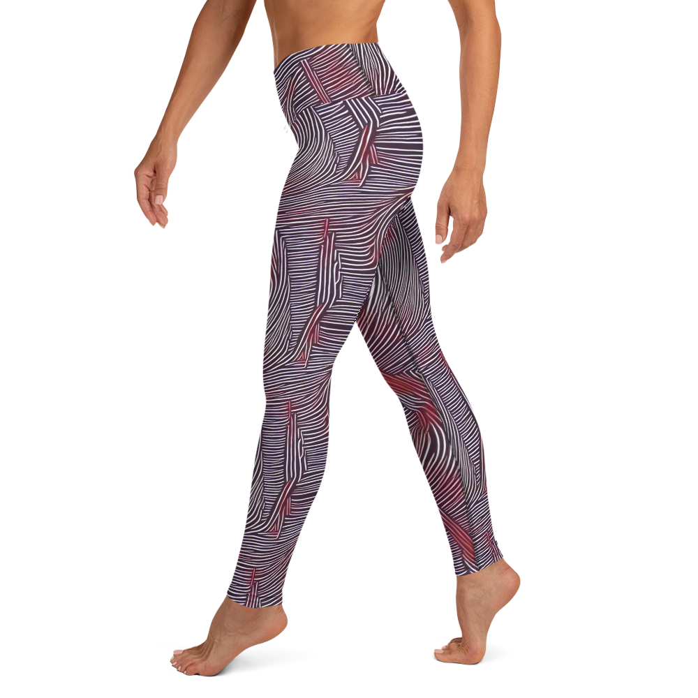 Yoga Leggings - Nebula Waves