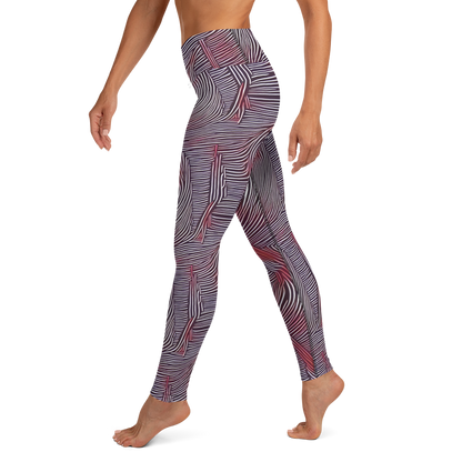 Yoga Leggings - Nebula Waves