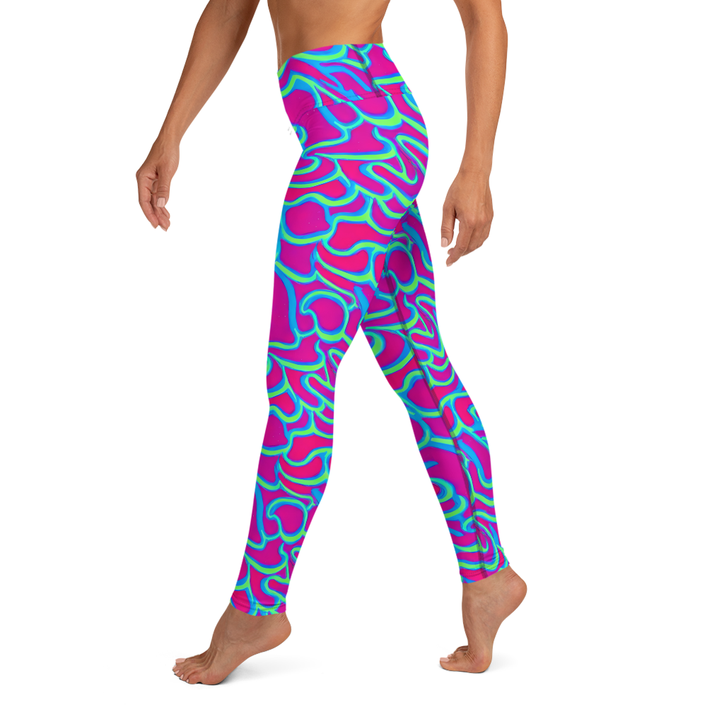 Yoga Leggings - Aquatic Ember