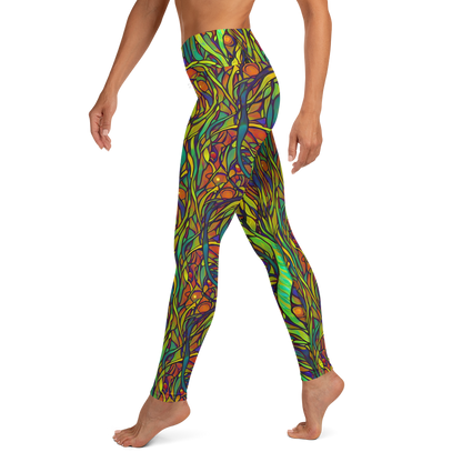 Yoga Leggings - Cosmic Garden