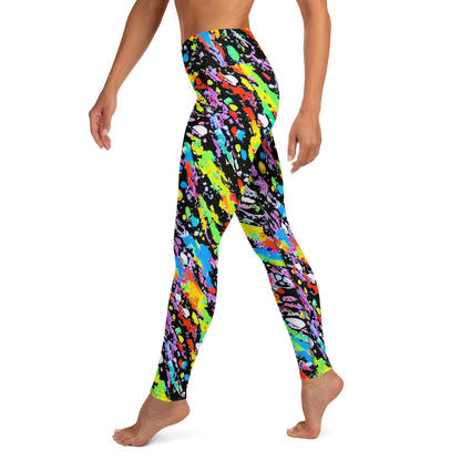 Yoga Leggings - Pollock Pulse