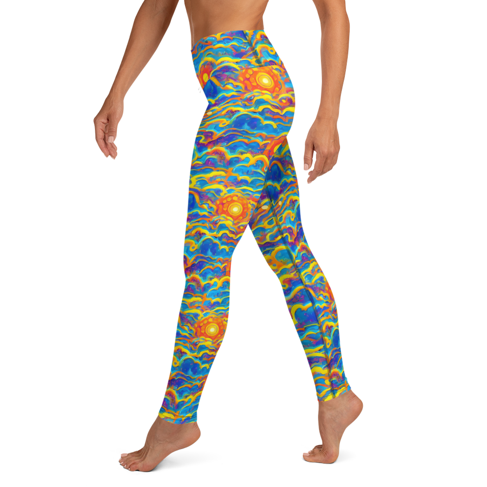 Yoga Leggings - Chroma Ripple