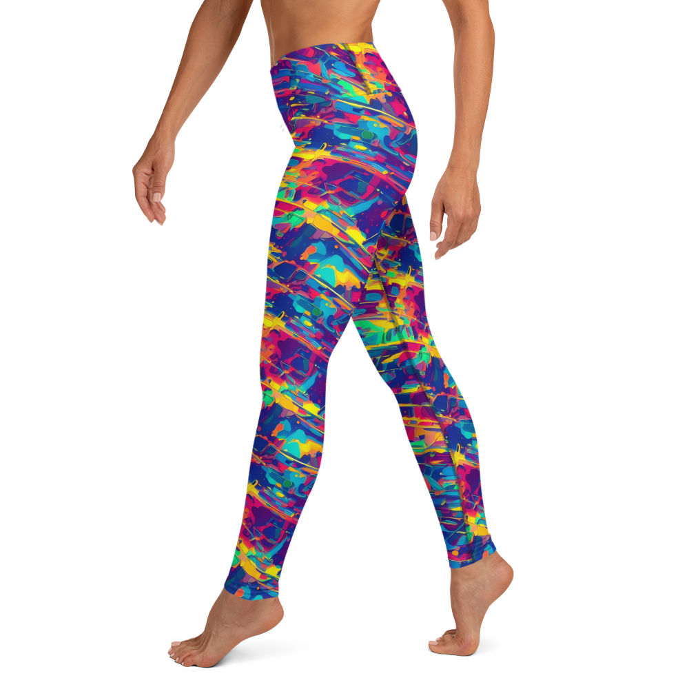 Yoga Leggings - Spectrum Streaks